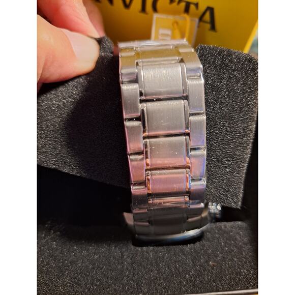 Invicta Aviator Men's Quartz Watch 50mm Steel 47818 Blue Dial Silver Tone - Picture 4 of 4